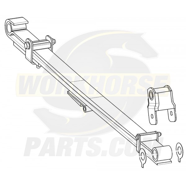 W0004326  -  Spring & Shackle Asm - Front LH 